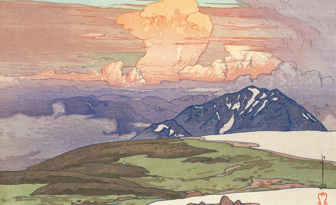 吉田博の見た日本アルプスへ 黒部川 - PAPERSKY