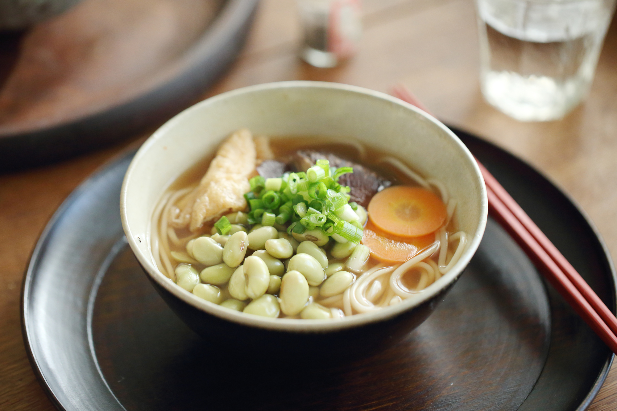 Japanese Local Cuisine - 大豆うどん（広島県） minokamo